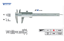 Штангенциркули ШЦ1 70 и 100 Vogel