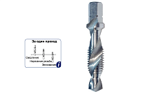 Сверла-метчики М3-М10 со сверлом и 6-ти гр хвостовиком
