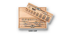 Набор UNF 1/4" – 1" метчиков и плашек, воротков 35 шт HSS-G Bohrcraft