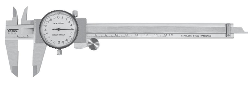 Штангенциркули ШЦК 150 - 300 с круговой шкалой IP40 Vogel