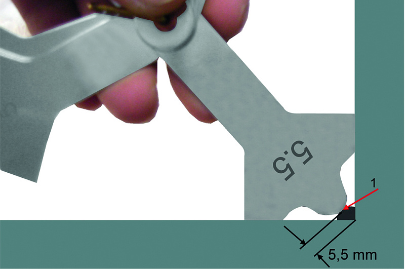 Шаблоны сварочные 3-12 контроля высоты швов в наборе Vogel