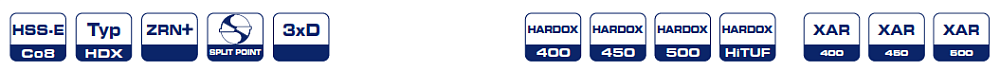 Сверла ∅ 1,0-13,0 HSSE ZRN+ для HARDOX 1508 Bohrcraft