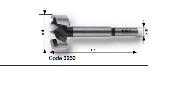 Наборы сверел Форстнера по дереву из 5 шт  Bohrcraft