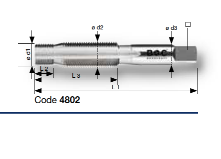 Метчик MF 14x1,25 для ремонта свечной резьбы Bohrcraft