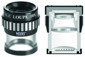 Лупа ⦰ 26 мм с подсветкой и измерительной шкалой