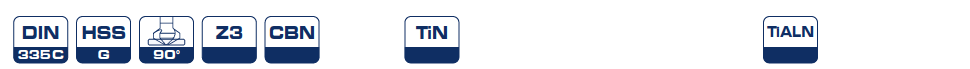 Зенковки Ø 4,3 - 50 мм 90° HSS TiN, TiALN и без 1700 Bohrcraft