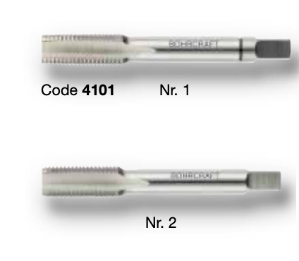 Метчики MF3-MF63 HSS к-т 2 шт серия 4101 Bohrcraft