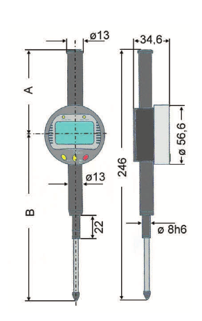 Индикаторы ИЧЦ 12,7 - 50,8 мм с выводом данных Vogel