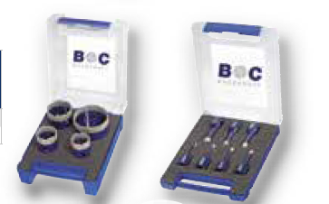 Наборы алмазных сверел и сверел по стеклу, оправки Bohrcraft