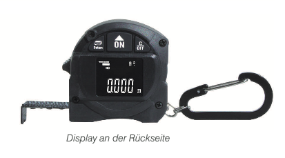 Рулетка 5 м с лазерным измерителем расстояния Vogel