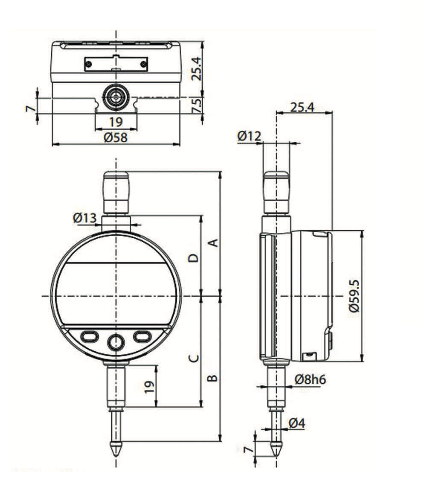 Индикаторы ИЧЦ 12,5 - 100 IP 54 Bluetooth Vogel
