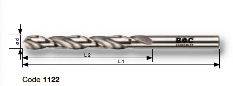 Сверла ∅ 0,6-16,0  HSS  1122 ПРОФИ Bohrcraft