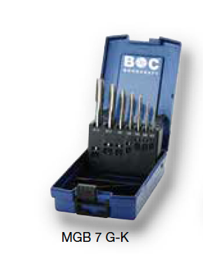 Набор М3 - М12 машинных метчиков и сверел Bohrcraft